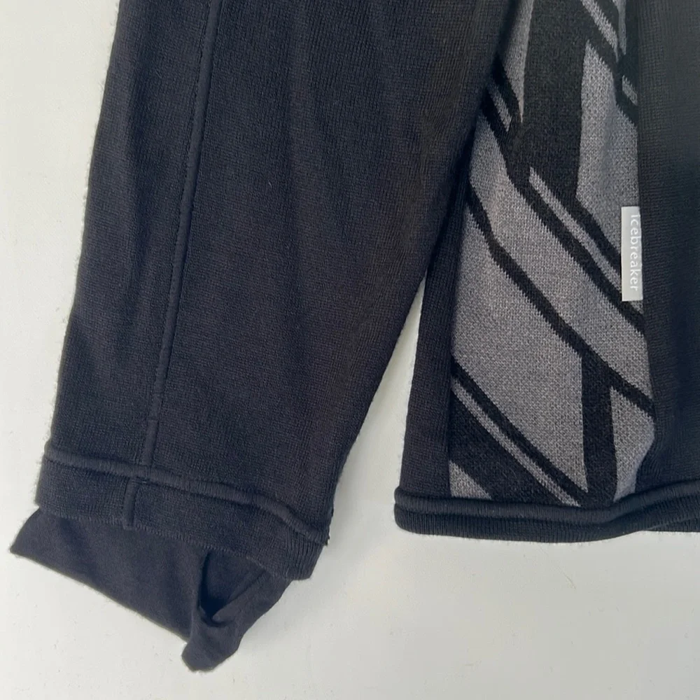 NOS Icebreaker Mens L Sport 320 Merino Wool Long Sleeve Half Zip Mid Layer Top - Picture 10 of 13